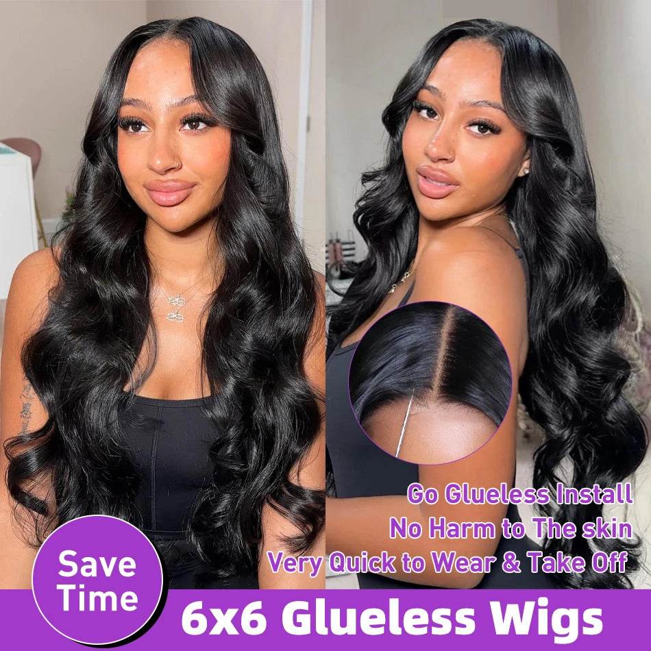 13x6 HD Transparent Body Wave Lace Frontal Human Hair Wig - Estalios