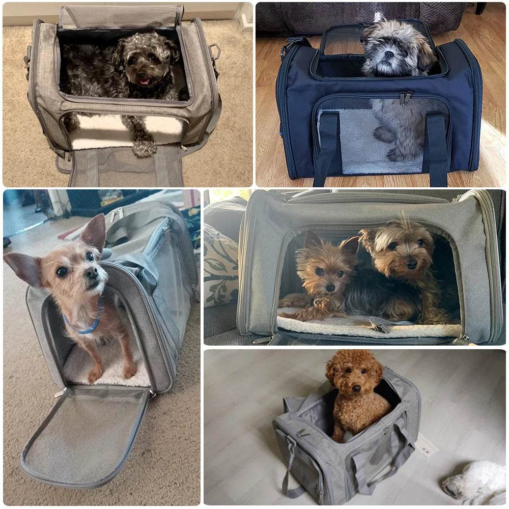 Soft-Sided Dog Carrier Backpack for Small Pets Airline Approved - Estalios