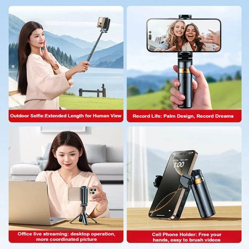 Super Mini Selfie Stick Bluetooth Remote Phone Holder Aid - Estalios