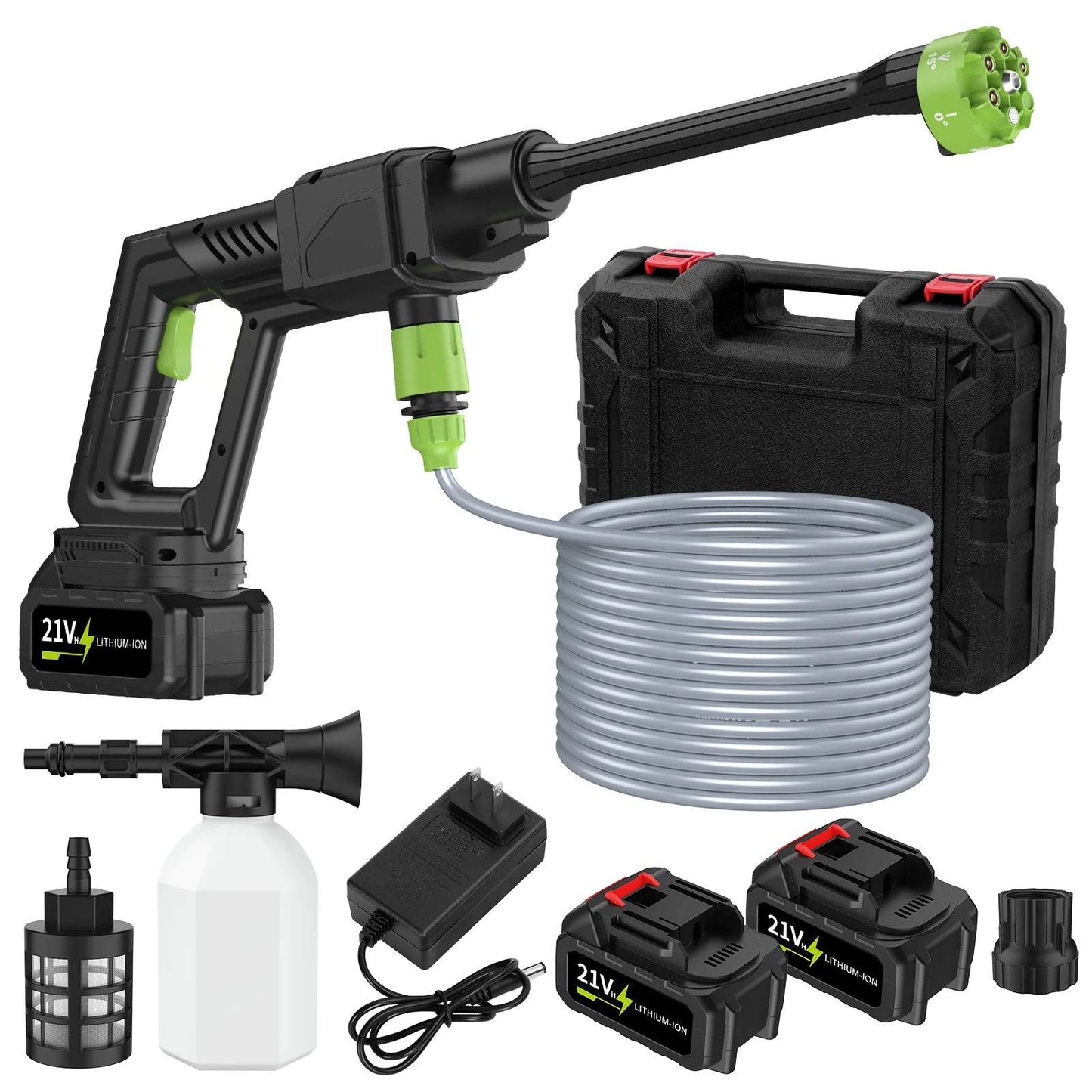 Brushless High Pressure Car Washer Gun 6 IN 1 Cordless Spray - Estalios