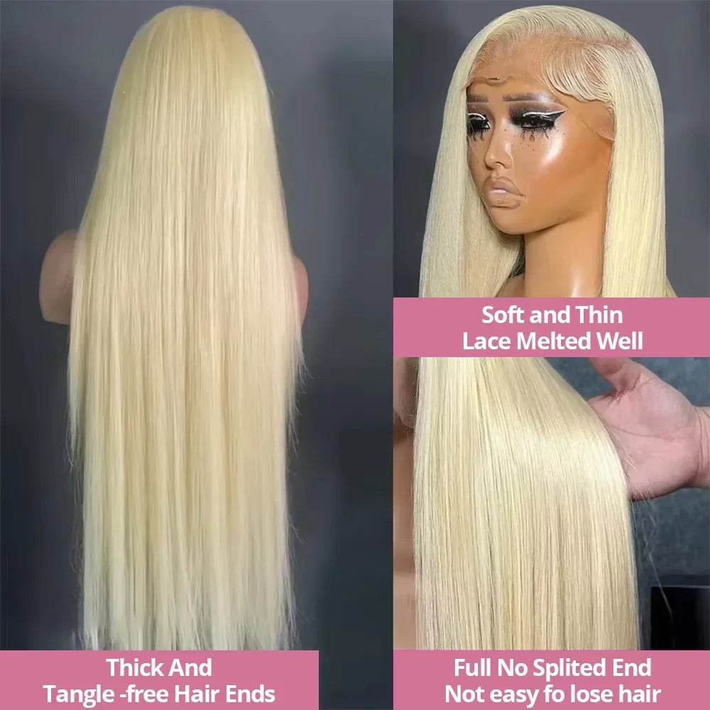 613 Honey Blonde 13x6 HD Lace Frontal Human Hair Wigs - Estalios