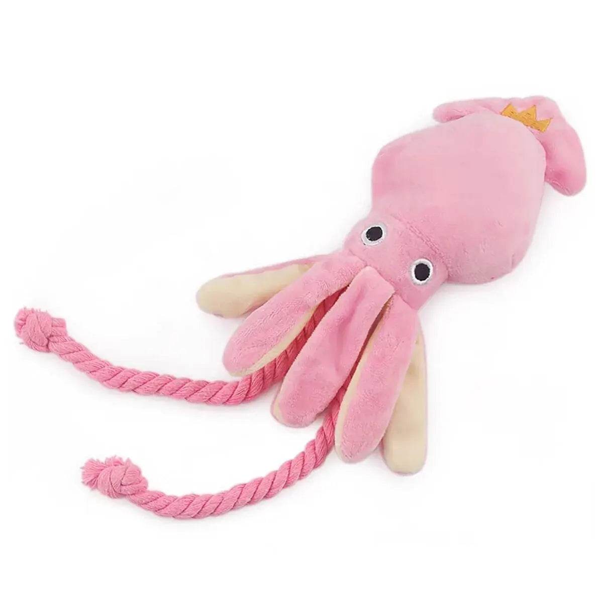 Bite-Resistant Plush Octopus Dog Toy for Fun Playtime - Estalios