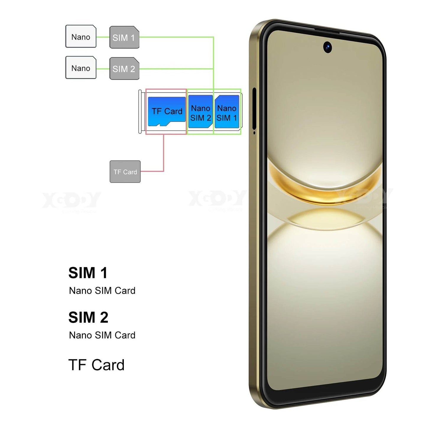 XGODY X31 New 6.5 Inch Smartphone 4G Dual SIM 3GB RAM - Estalios