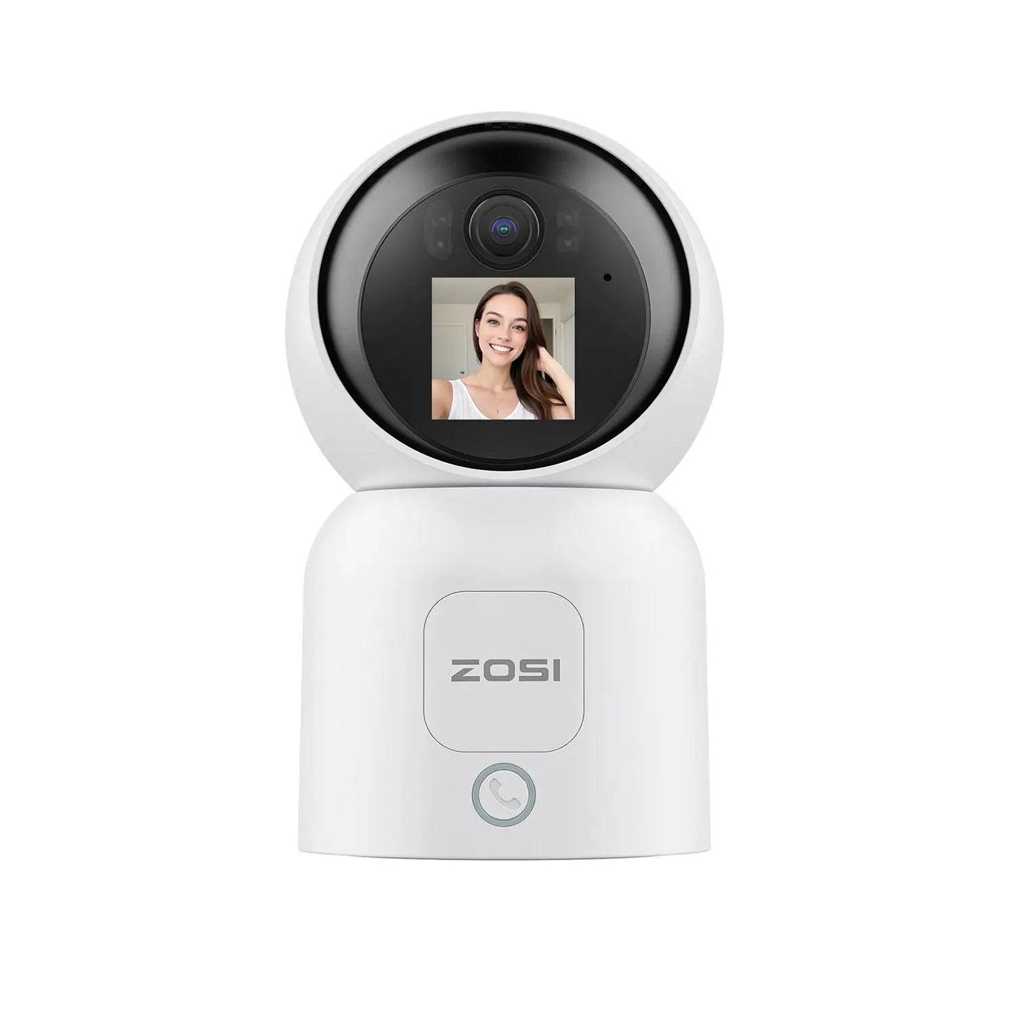 ZOSI Smart Baby Cams WiFi PTZ Auto Tracking AI 360° Panoramic Indoor Video Surveillance - Estalios