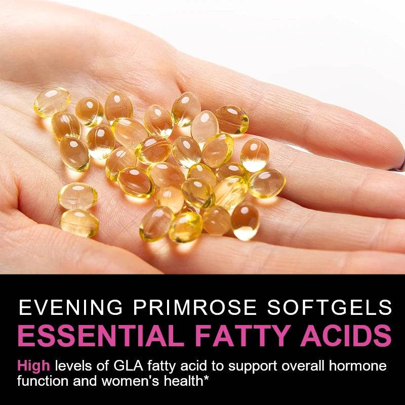 Evening Primrose Oil Supplement Capsules for Healthy Skin - Estalios