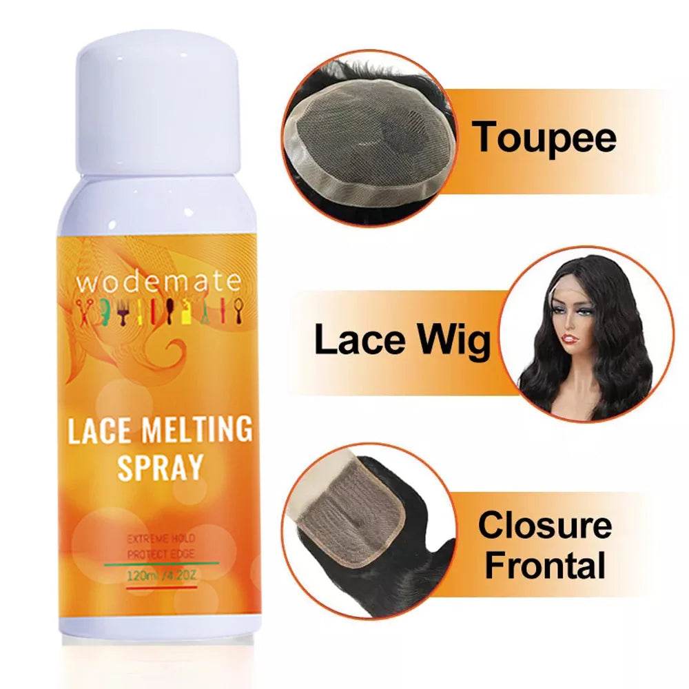 Lace Melting Spray Tint Mousse Wig Glue Waterproof Set - Estalios