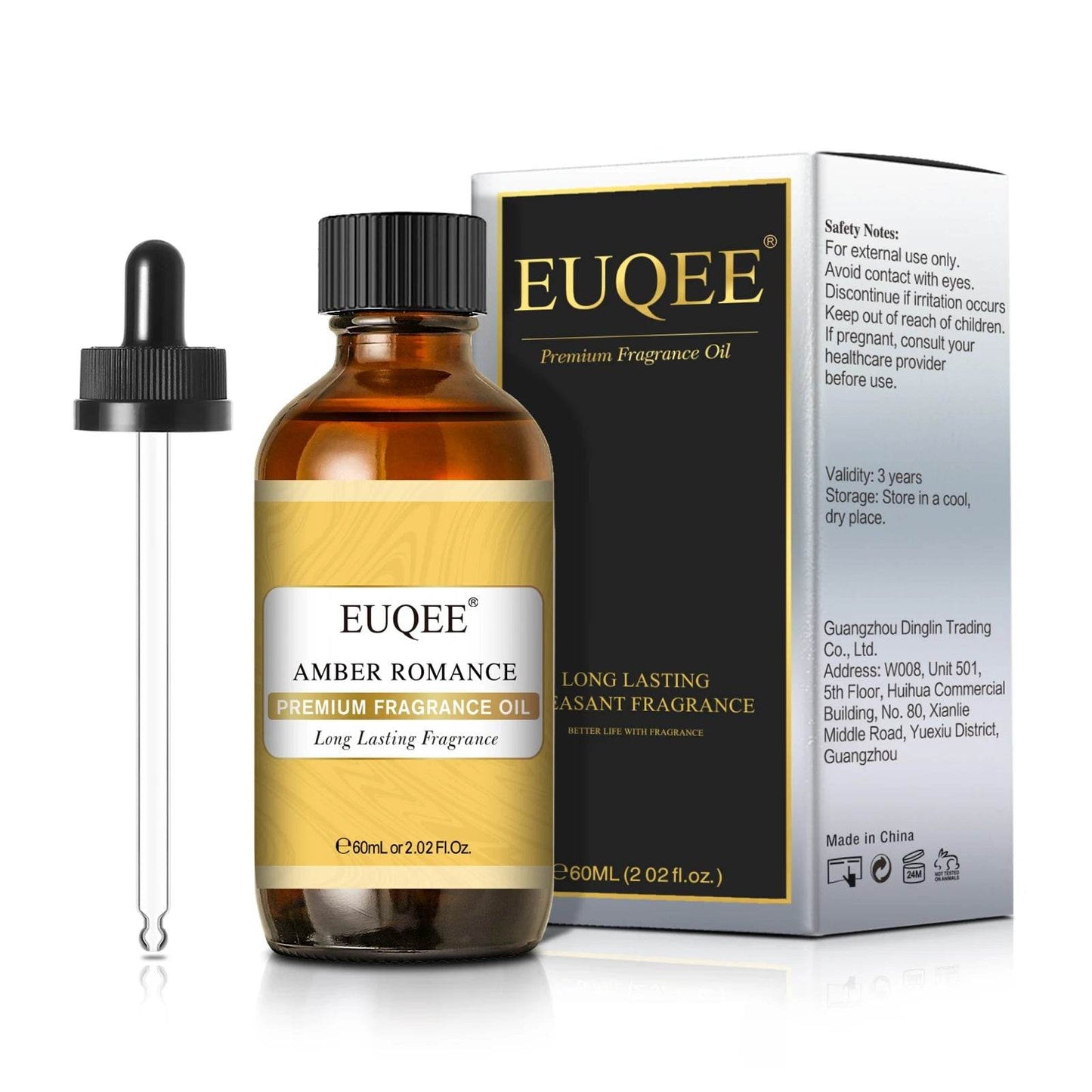 EUQEE 60ml Men's Fragrance Oils for Car Diffusion Aromas - Estalios