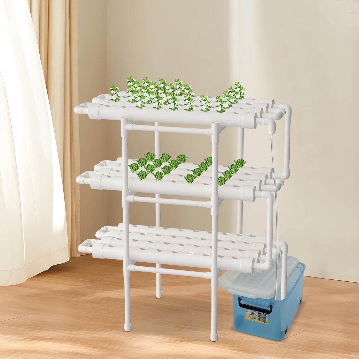 Hydroponics Growing System Kit for 108 Sites Vegetables Herbs - Estalios