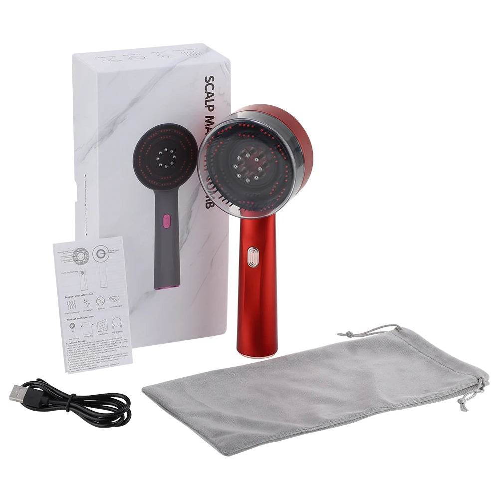 Electric Vibration Massage Comb for Hair Growth and Scalp Care - Estalios