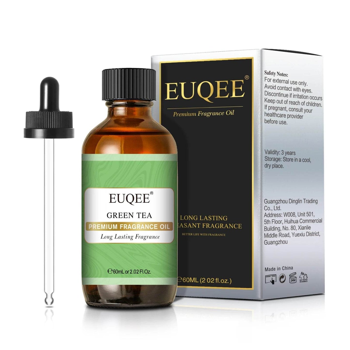 EUQEE 60ml Men's Fragrance Oils for Car Diffusion Aromas - Estalios