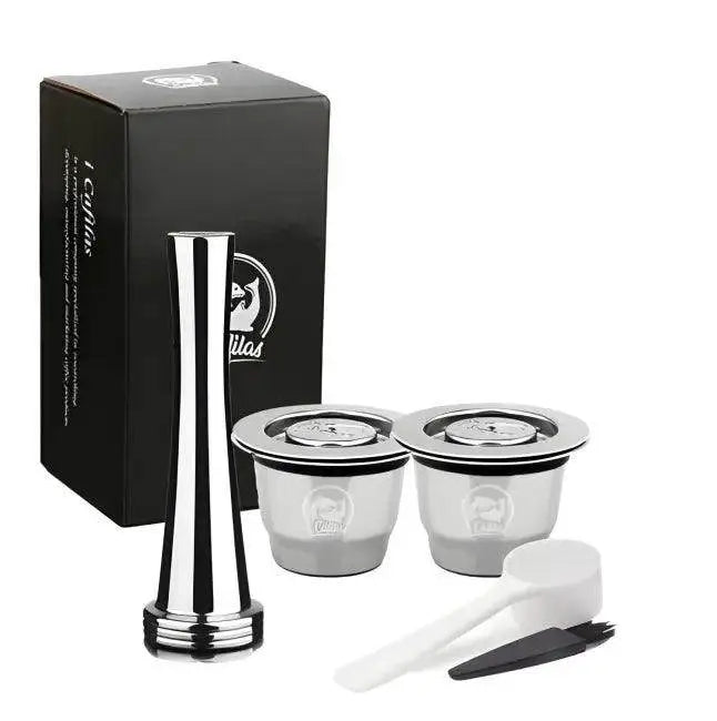 Sleek Reusable Coffee Capsule Set for Bold Eco Brewing - Estalios