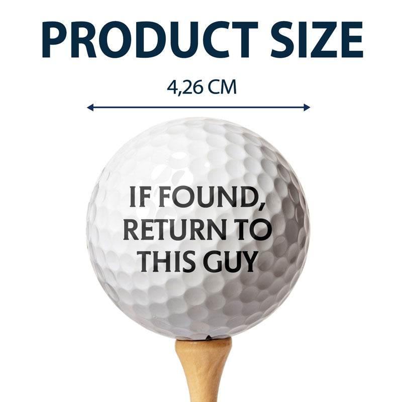 Custom Photo Golf Ball - Gift For Dad, Golfer, Grandpa - Estalios