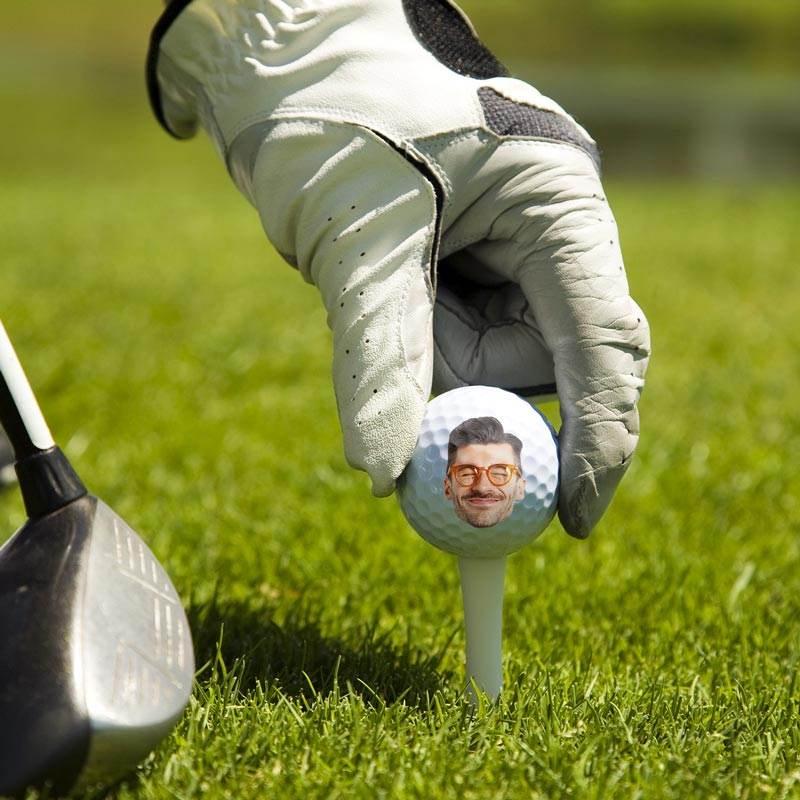 Custom Photo Golf Ball - Gift For Dad, Golfer, Grandpa - Estalios