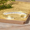 Vibrant Two-Tone Floral Cuff Bracelet with Personal Touch - Estalios