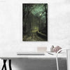 A Yorkshire Lane in November 1873 Canvas Art Print - Estalios