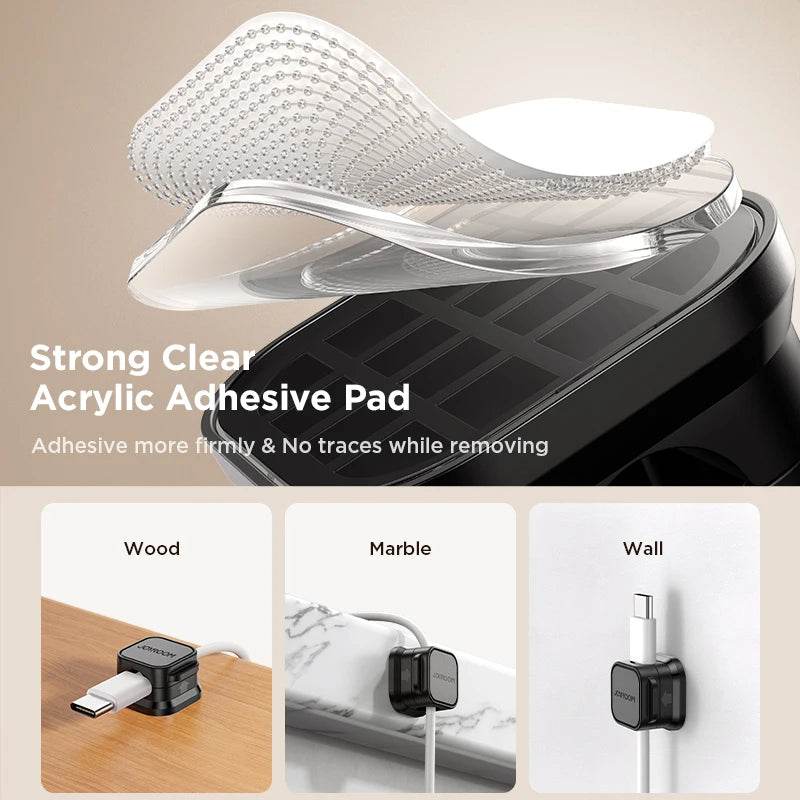 Joyroom Magnetic Cable Clips for Smooth Adjustable Cord Management - Estalios
