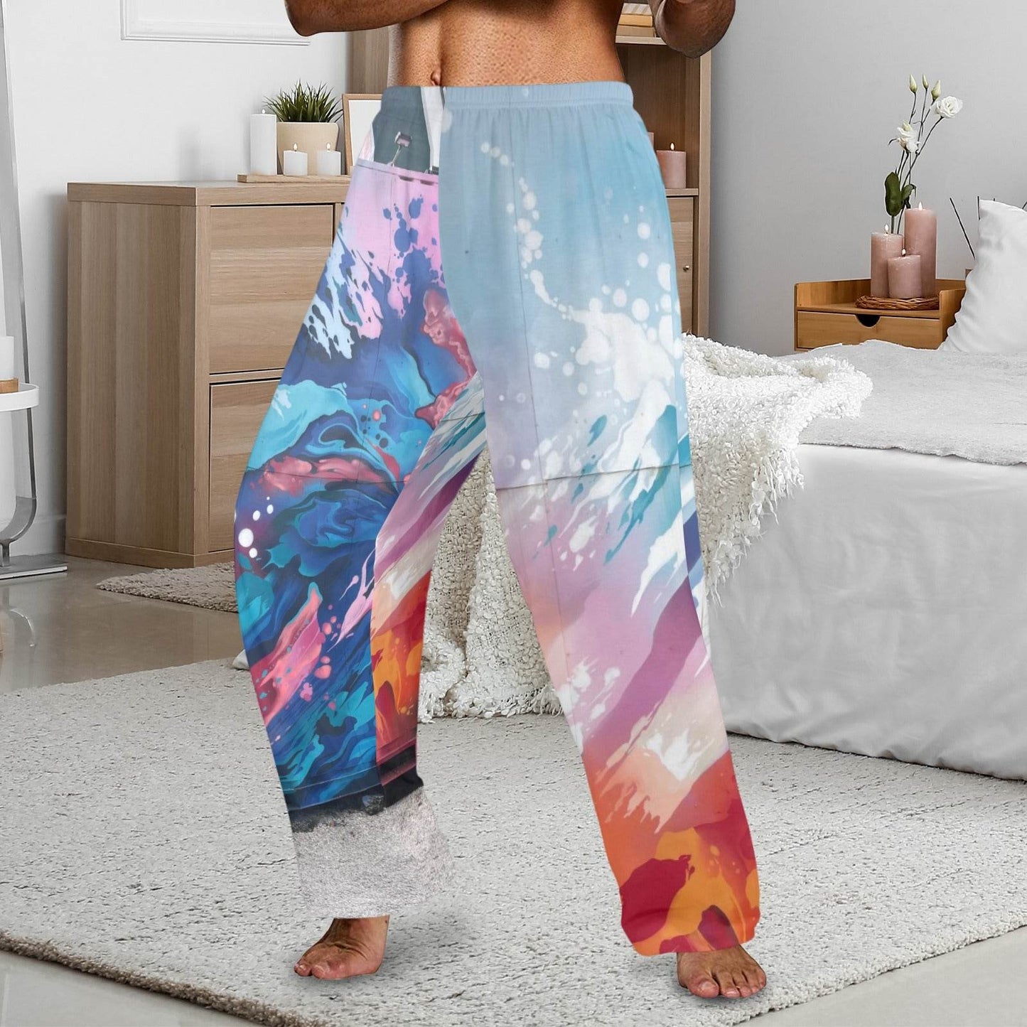 Men's Pajama Trousers without Pockets Made In USA Ships to USA Only - Estalios