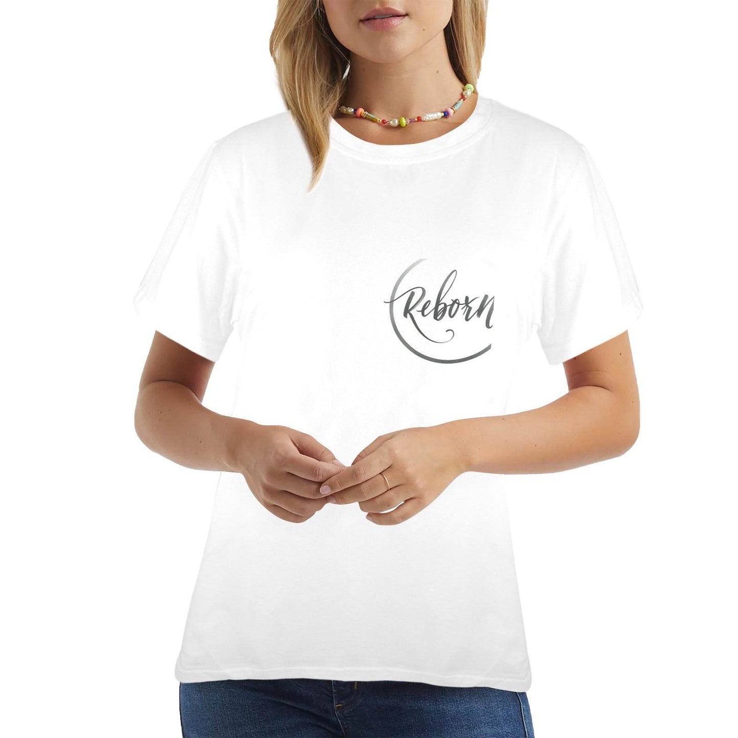 New Women's T-Shirt in USA Size Front Print (Made in USA,Ships to USA Only) - Estalios