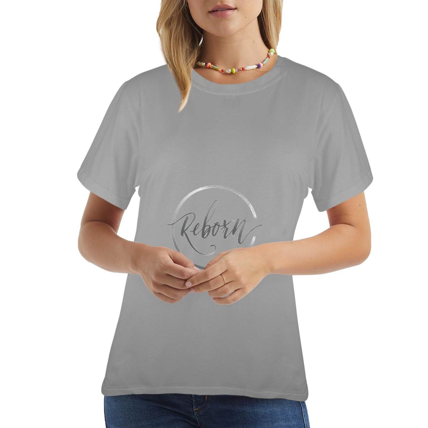 New Women's T-Shirt in USA Size Front Print (Made in USA,Ships to USA Only) - Estalios