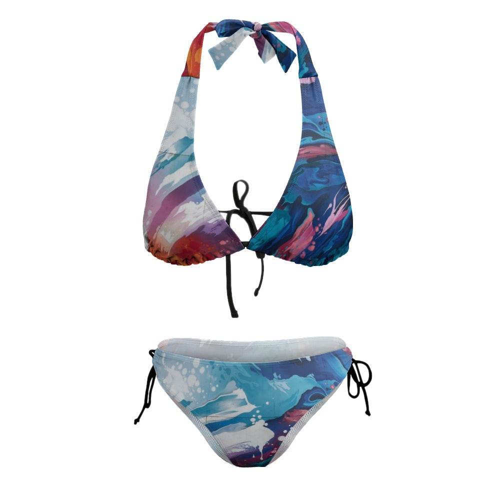 Plus Size Bikini Swimsuit with Adjustable Straps and Style - Estalios