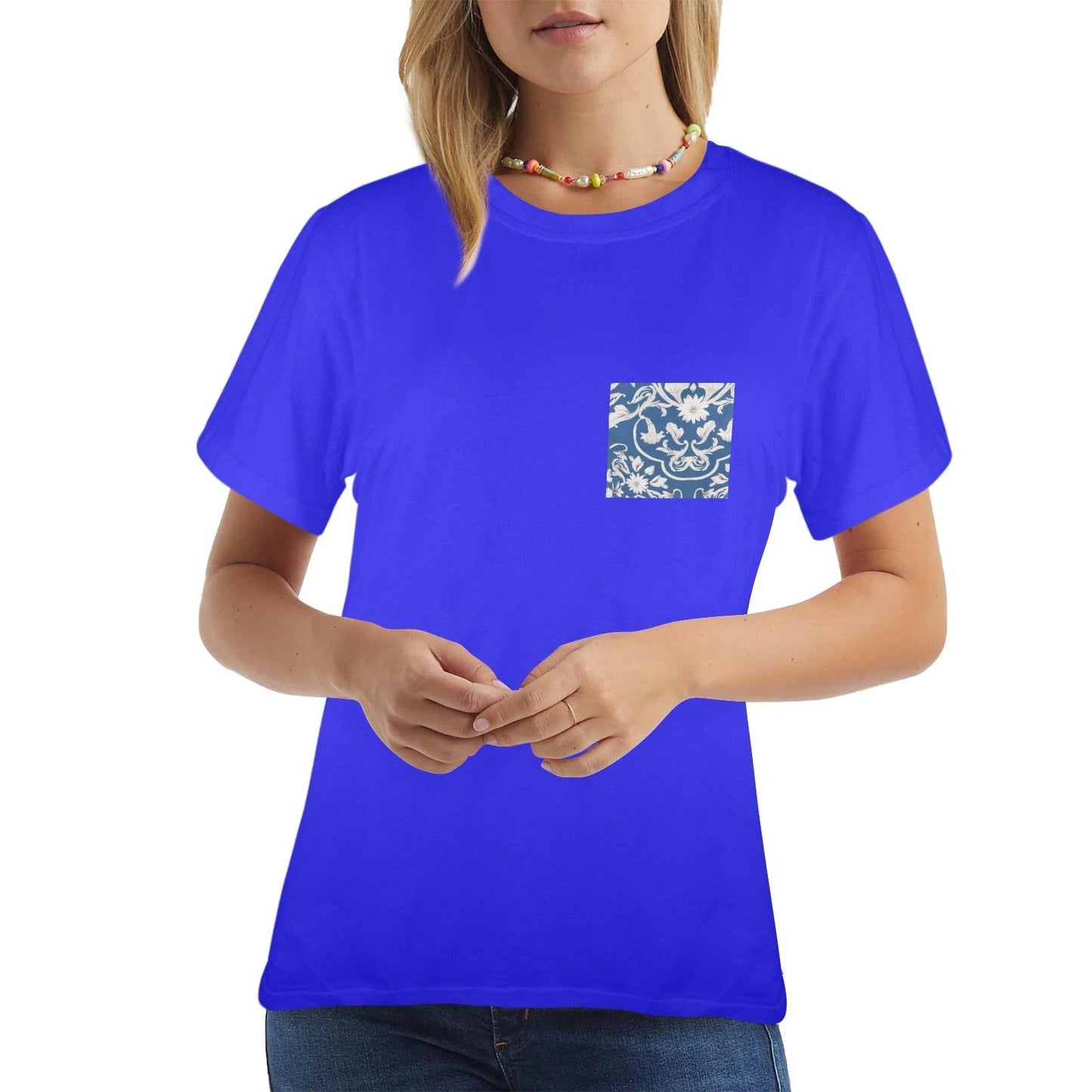 New Women's T-Shirt in USA Size Front Print (Made in USA,Ships to USA Only) - Estalios