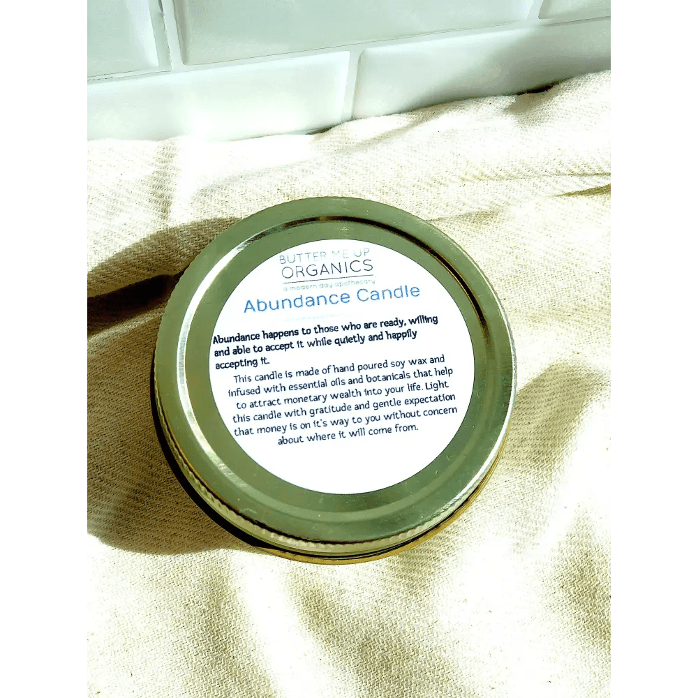 Abundance Candle Blast: Crystal Herbs and Creamy Aroma Awakening - Estalios