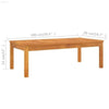 Acacia Wood Table: Solid Acacia Style! Here's that Product Description you Wanted: Elevate your Outdoor Space with this Stunning Rectangular Wooden Coffee - Estalios