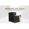 Acoustic Foam Panels 2" X 12" X 12" for Soundproofing.