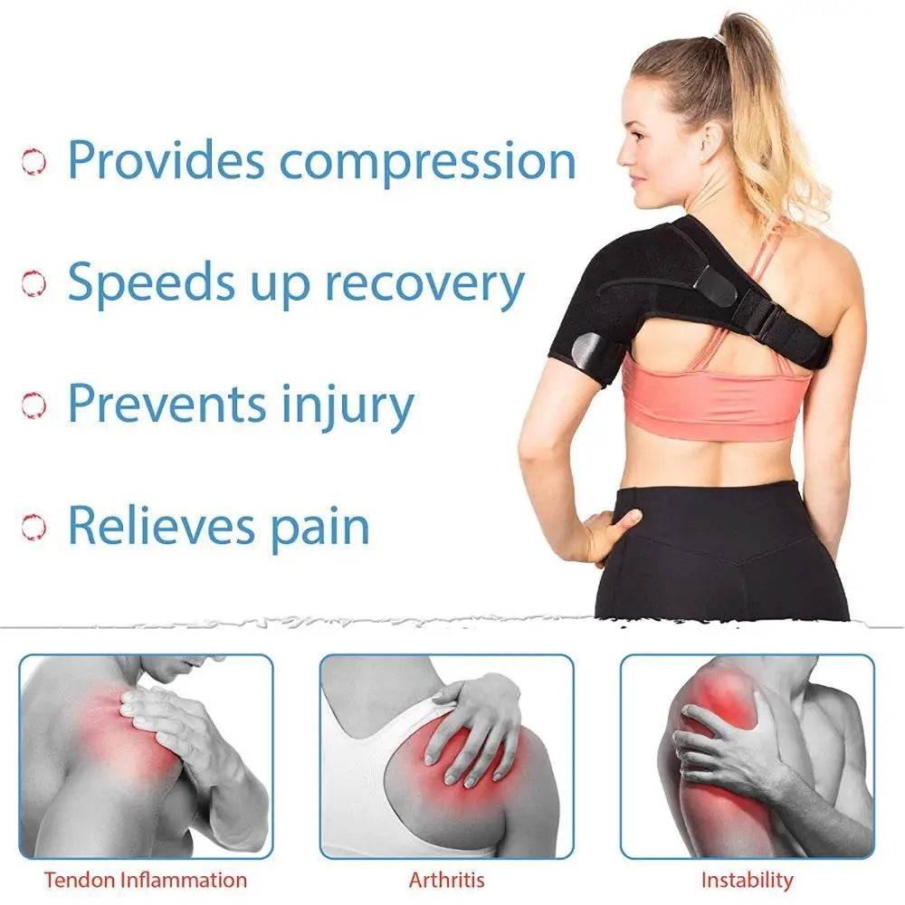 Adjustable Shoulder Support Bandage for Joint Pain Relief - Estalios