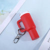 Cute Mini Cup Keychain Lip Balm Holder for Handbag Decor and Essential Accessory