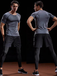 Men's Quick Dry Compression Running T-Shirt for Sports - Estalios