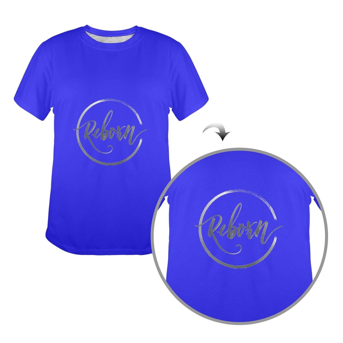 New Women's T-Shirt in USA Size Front Print (Made in USA,Ships to USA Only) - Estalios