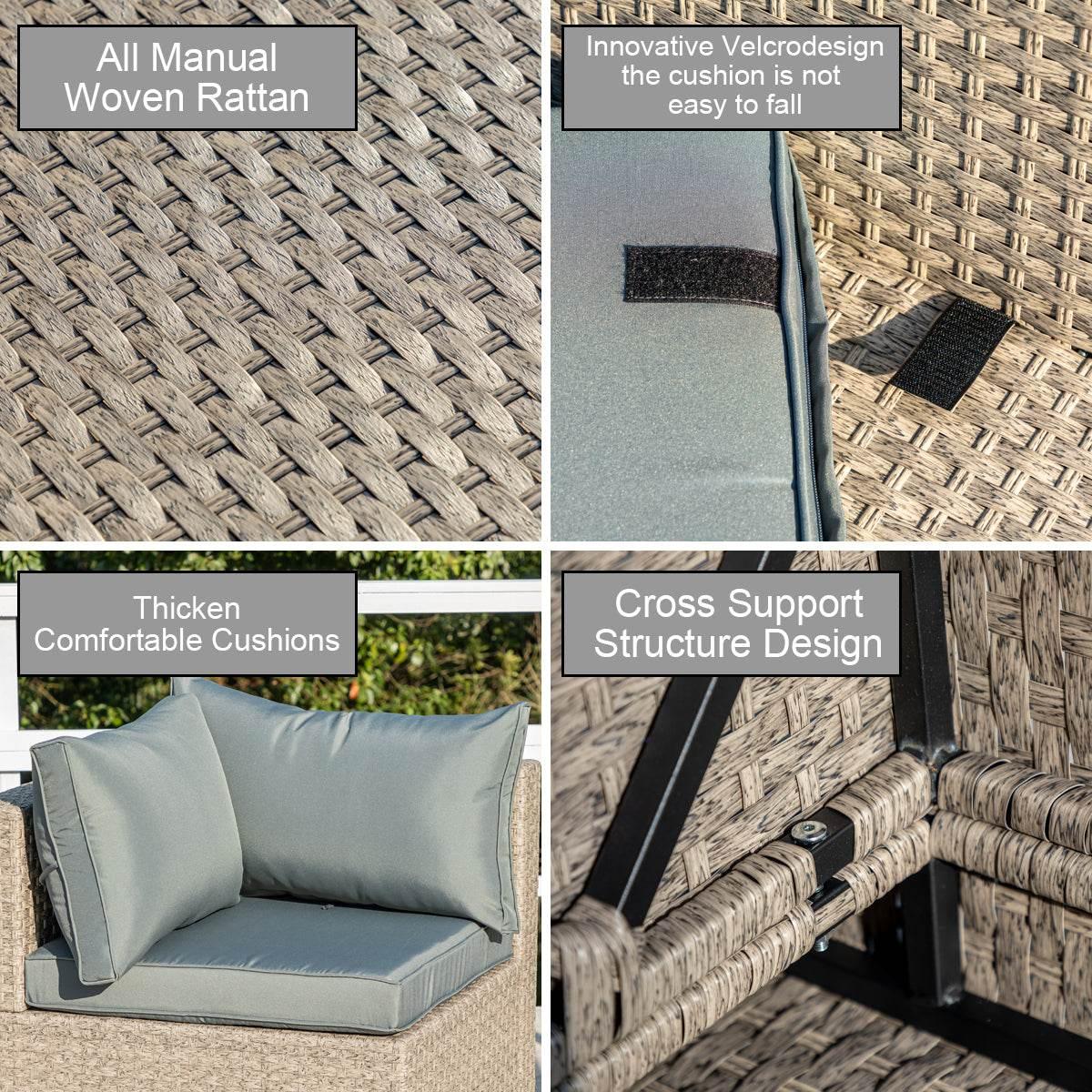 All-Weather 7-Piece Patio Furniture Set with Cushions - Estalios