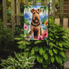 Aloha Pup Garden Flag: Tropical Vibes Only! Bring a Touch of Paradise to your Yard with this Adorable Aloha Pup Garden Flag! Featuring a Watercolor - Estalios