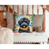 Aloha Pup Paradise Pillow: Unleash the Island Vibes! Bring a Touch of Paradise to your Home with our Adorable Aloha Pup Paradise Pillow! this Decorative Pillow - Estalios