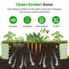 Aoodor 9-In-1 Aluzinc Modular Raised Garden Bed - Versatile Outdoor Planter for Vegetables, Flowers, and Herbs - Olive Green (71''L X 35''W X 17''H) - Estalios