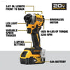ATOMIC 20V MAX Lithium-Ion Cordless 1/4" Brushless Impact Driver Kit with 5 Ah Battery, Charger, and Carrying Bag
