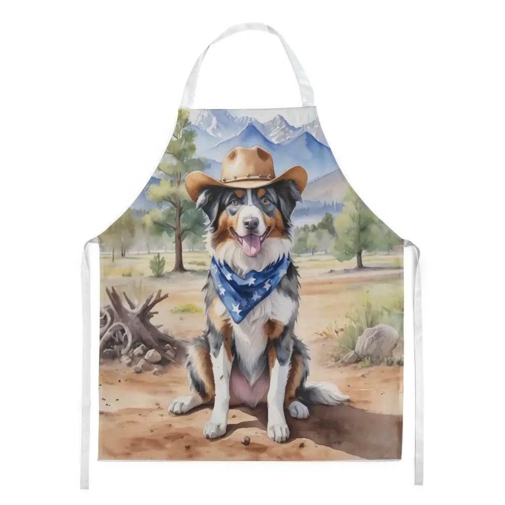 Howlin Good Cowboy Dog Apron: Get Yours! this Adorable Folded Watercolor Apron is the Perfect Way to Show off your Love for Dogs While Keeping - Estalios