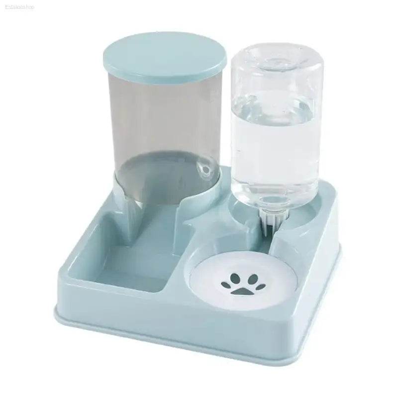Automatic Cat Feeder Water Dispenser Set 2 In 1 Tilted Feeder - Estalios