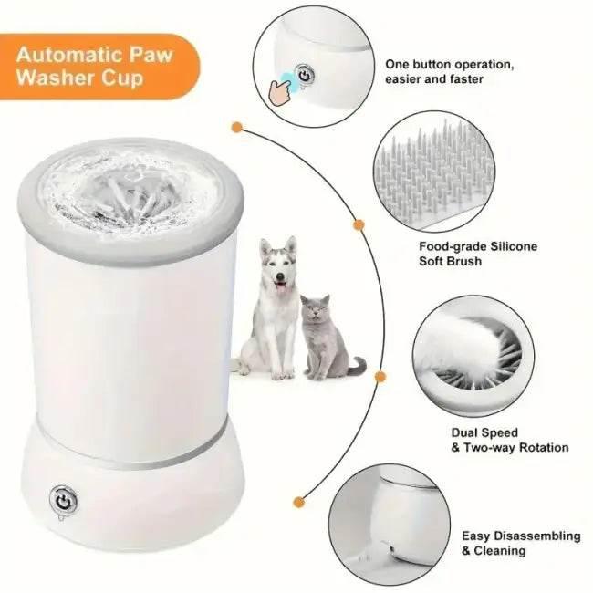 SparklePaws Electric Paw Cleaner for Effortless Pet Care - Estalios