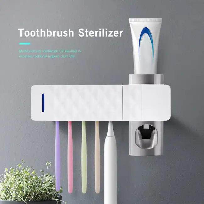 Smart Toothbrush Dispenser for Sterilizing and Dispensing - Estalios