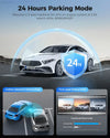 Car dashcam parking mode features.