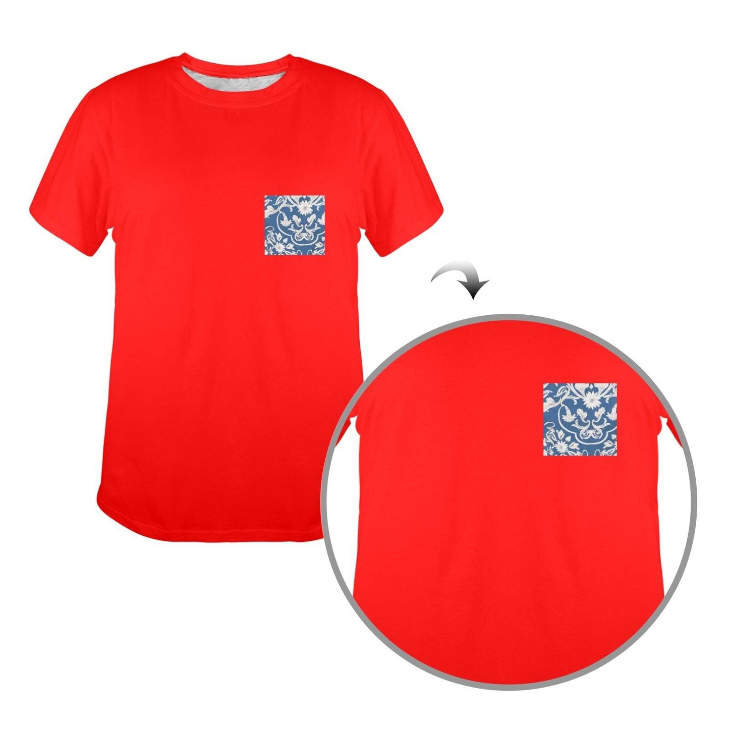 New Women's T-Shirt in USA Size Front Print (Made in USA,Ships to USA Only) - Estalios