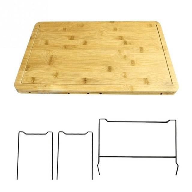 Bamboo Kitchen Marvel with Containers and Cheese Domes - Estalios