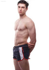 Men’s swim trunks.