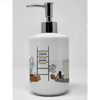 Bathroom Bliss Dispenser: Sudsational Style! Introducing the White Soap Dispenser, a charming addition to any bathroom! This dispenser not only keeps your hands - Estalios