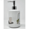 Bathroom Bliss Dispenser: Sudsational Style! Introducing the White Soap Dispenser, a charming addition to any bathroom! This dispenser not only keeps your hands - Estalios