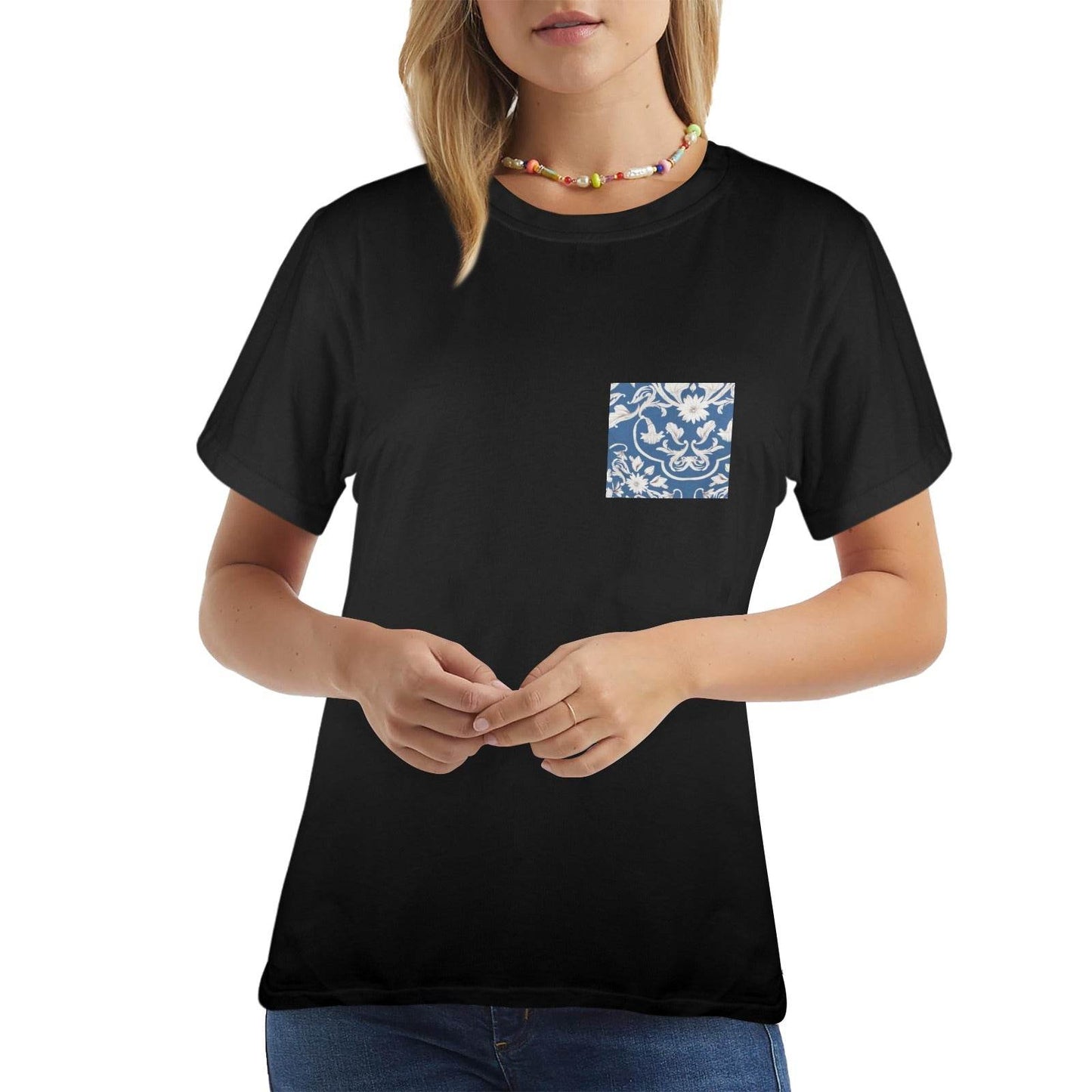 New Women's T-Shirt in USA Size Front Print (Made in USA,Ships to USA Only) - Estalios