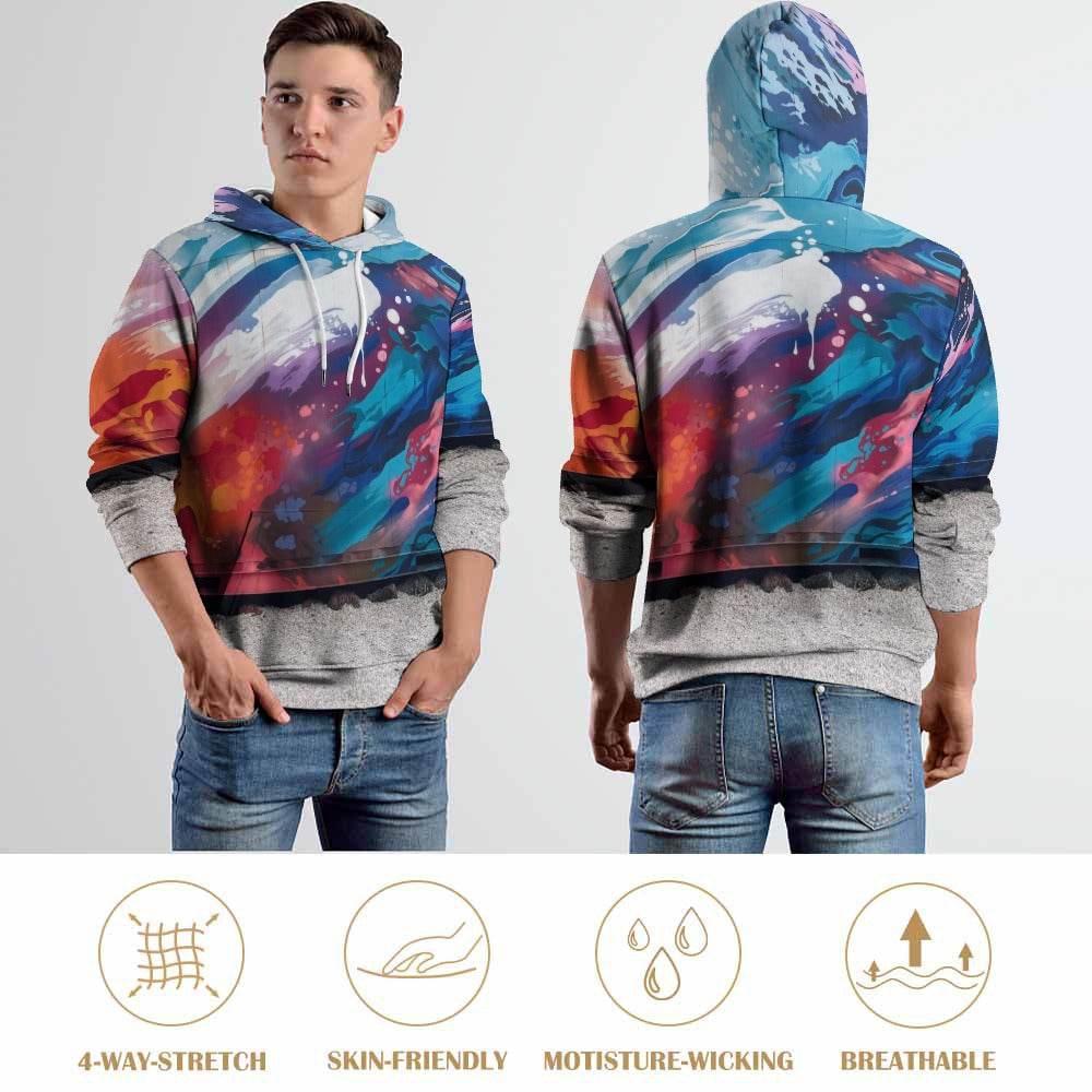 Plus Size Full Print Adult Sweatshirt - Estalios