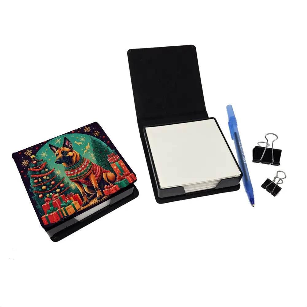 Unleash Holiday Hustle: Christmas Pup Notepad Kit! Alright, here's a product description that follows all your rules: Unleash - Estalios